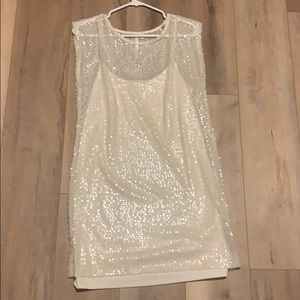 white/cream Lauren Conrad dress
